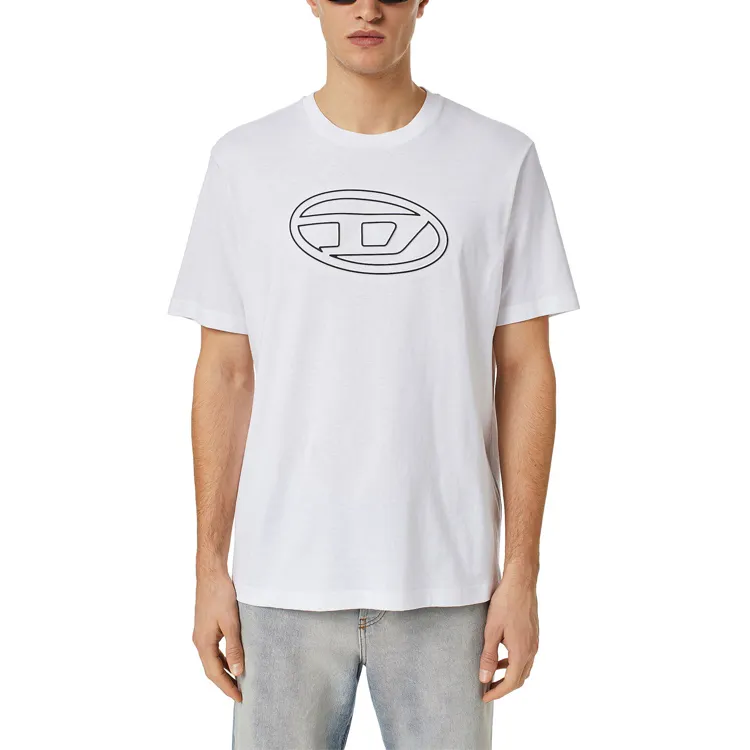 DIESEL Logo print Cotton T shirt-2