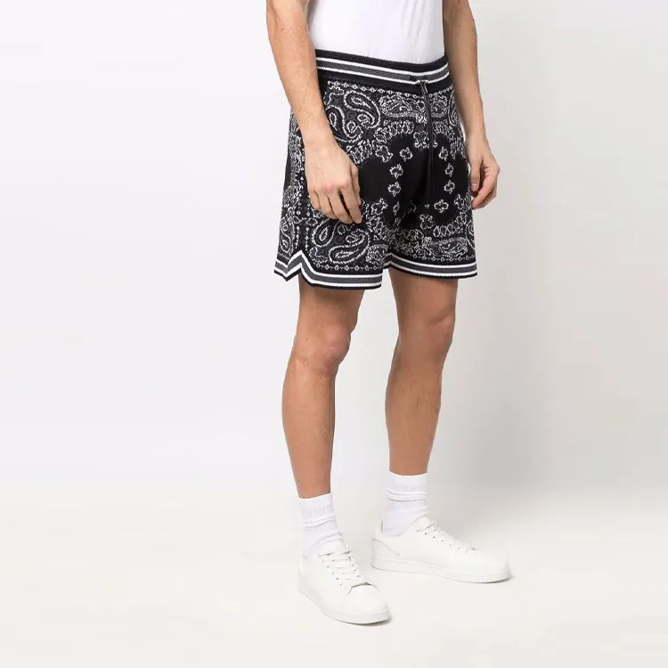 AMIRI Bandana Crochet Basketball Shorts-3