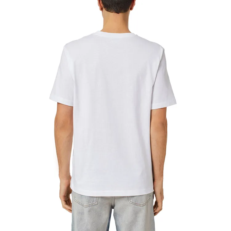 DIESEL Logo print Cotton T shirt-4