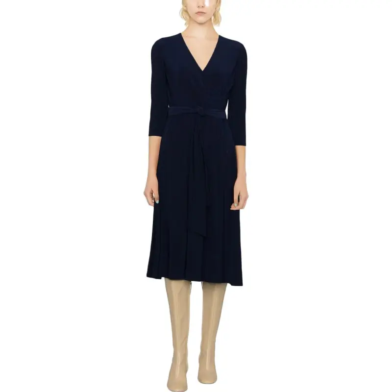 Polo Ralph Lauren V Neck Tied Waist Dress-1