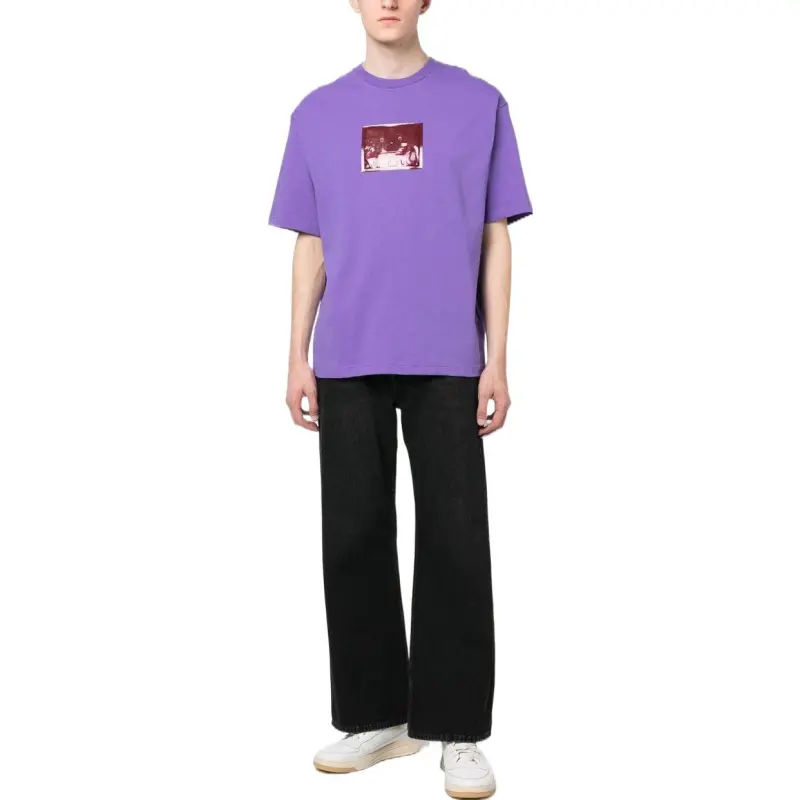 Acne Studios Graphic Patch Detailed Crewneck T Shirt-1