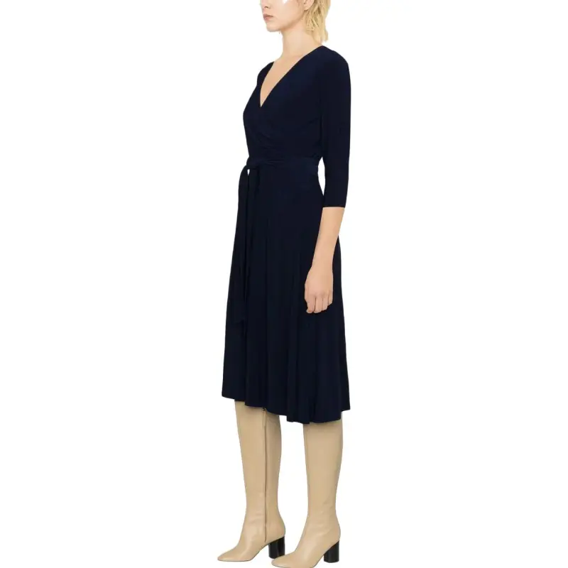 Polo Ralph Lauren V Neck Tied Waist Dress-3
