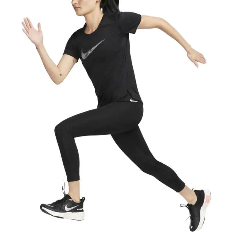 Nike Dri-FIT Swoosh Women's Short-Sleeve Running Top Black-2