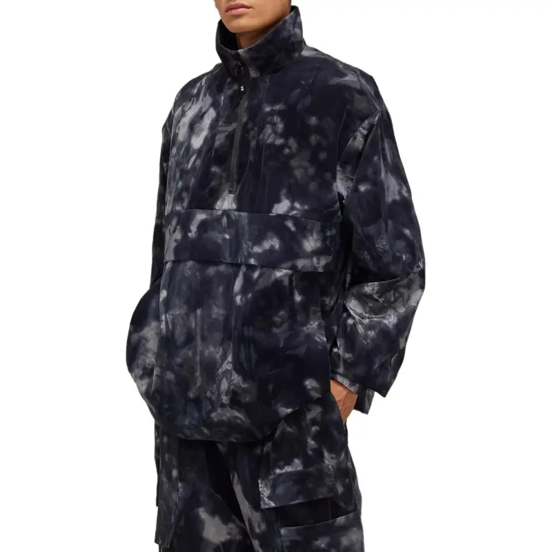 Y 3 Free Shipping With AdiClub Y 3 3 Stripes Nylon Shell 1/2 Zip Jacket-3