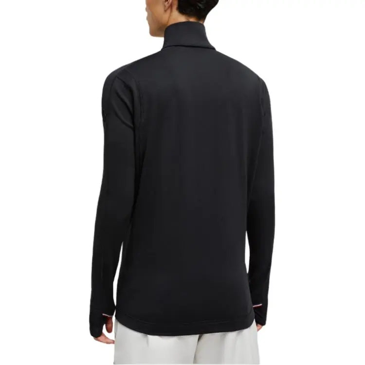 Moncler Logo Patch Front Zipped Sweatshirt-4