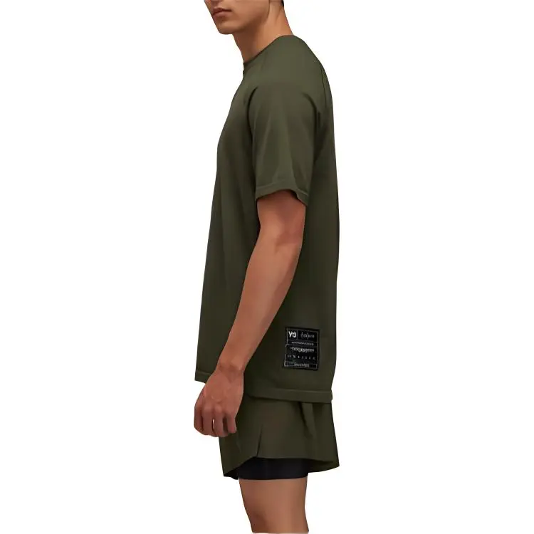 Y 3 Free Shipping With AdiClub Y 3 Running Short Sleeve Tee-4