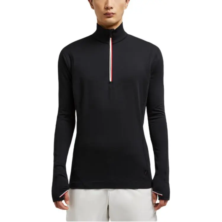 Moncler Logo Patch Front Zipped Sweatshirt-2