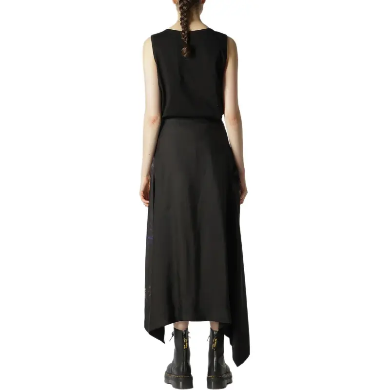 Yohji Yamamoto Casual Long Skirts Women's Blue-4