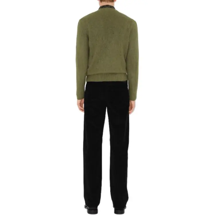 Burberry Alpaca Wool Blend Sweater Men's Green-1