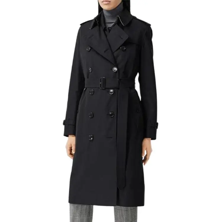 Burberry Trench Coat Women's Black-4