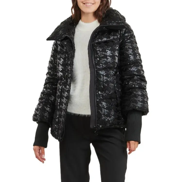 GUESS Jackets & Coats Women's Black-3