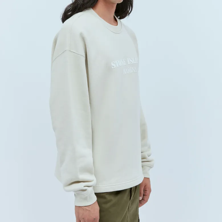 STONE ISLAND Sweatshirts Men Beige-4