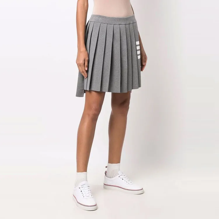 THOM BROWNE Casual Short Skirts Women's Gray-3