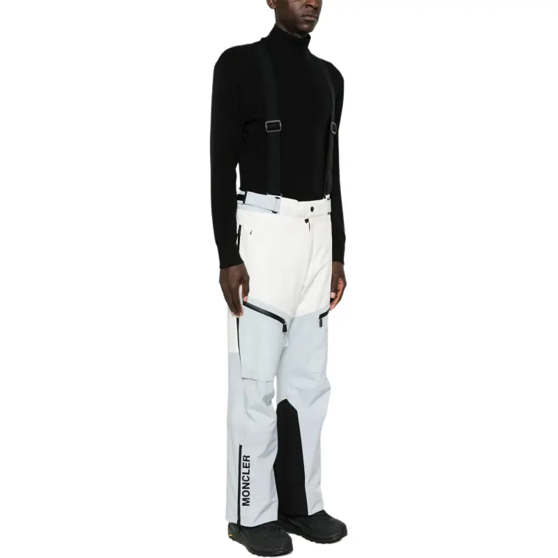 Moncler Ski Pants Men White-2