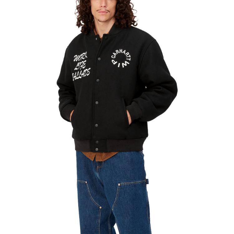 Carhartt WIP Work Varsity Embroidered Bomber Jacket S - POIZON