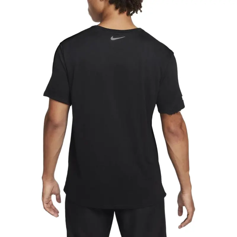 Nike Dri FIT UV Short Sleeve Running Top T Shirt Men's Black-3