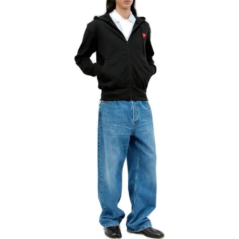 CDG Play Sweatshirt Jacket Men's Black-4
