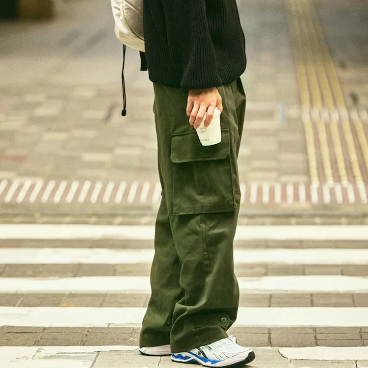 FREAK'S STORE Cargo Pants Men's Green-3