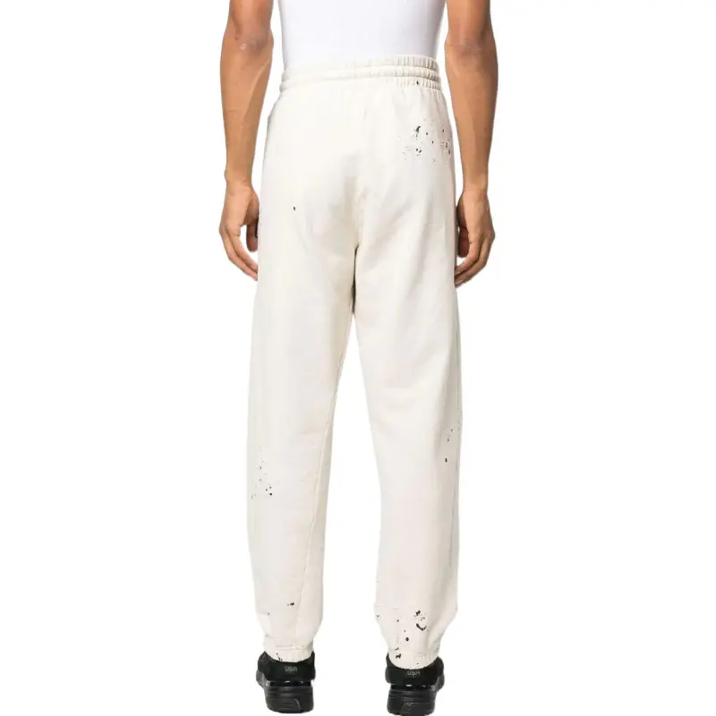 PALM ANGELS Gd Glittered Logo Sweatpants-4