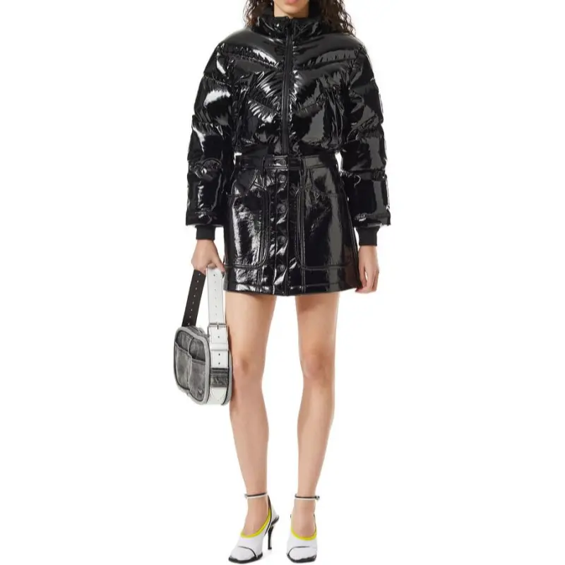 DIESEL Cropped Coats Women's Black-1