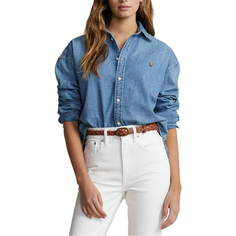 Polo Ralph Lauren Logo-embroidered Denim Shirt-3
