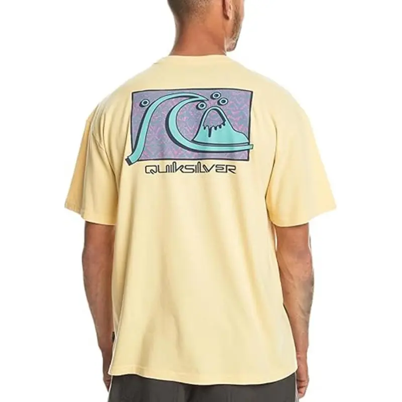 Quiksilver T Shirt Men's Yellow-4