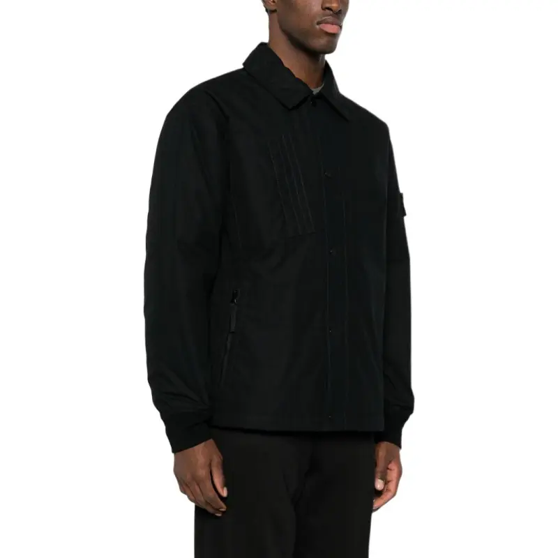 STONE ISLAND Compass Patch Button Up Down Shirt Jacket-2