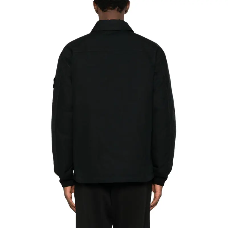 STONE ISLAND Compass Patch Button Up Down Shirt Jacket-4