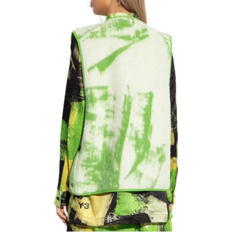 Y 3 Graphic print Felted Vest-4