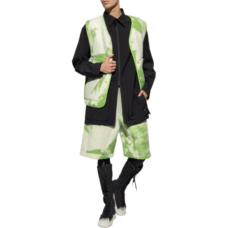 Y 3 Graphic print Felted Vest-1