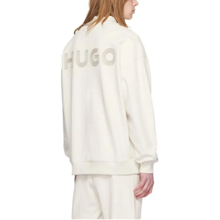 HUGO BOSS Zip up Cotton Cardigan-4