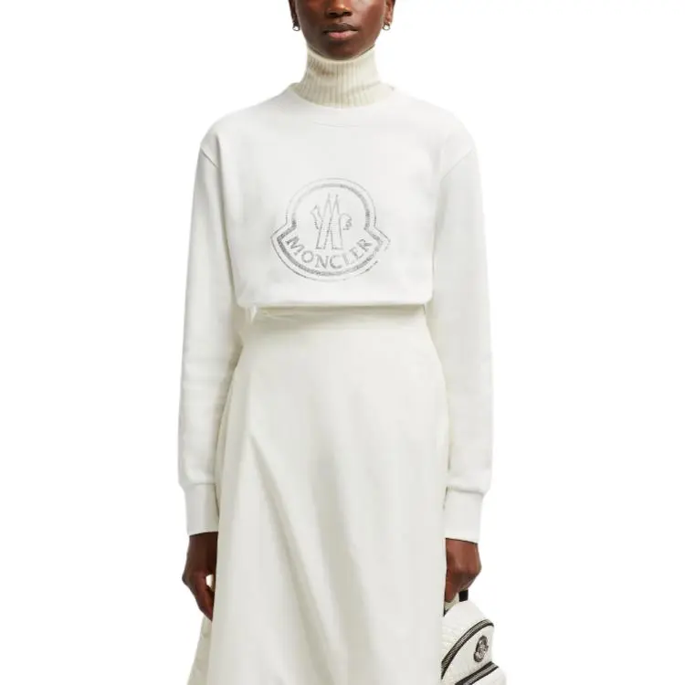 Moncler Logo Embellished Crewneck Sweatshirt-1