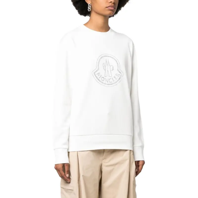 Moncler Logo Embellished Crewneck Sweatshirt-2