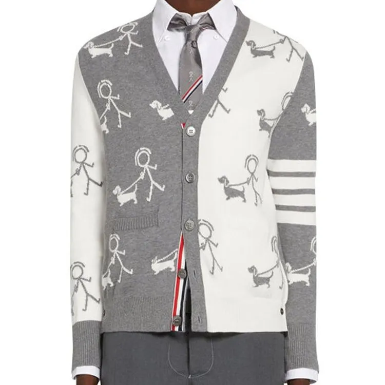 THOM BROWNE· SS22 Knitwear Men's Gray-4