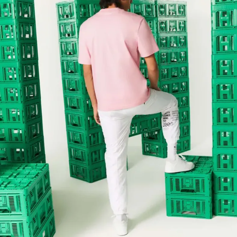 LACOSTE SS22 T Shirt Men's Pink-4