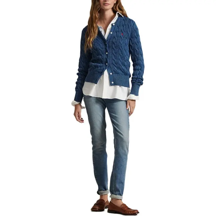 Polo Ralph Lauren Polo Pony Motif Knitted Cardigan-1
