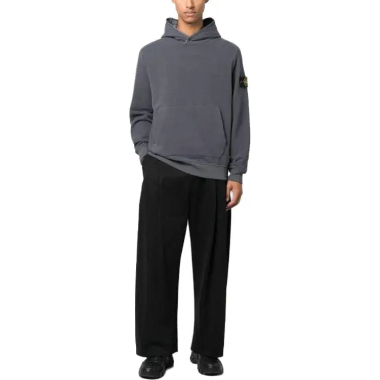 STONE ISLAND Compass Logo patch Cotton Hoodie-2