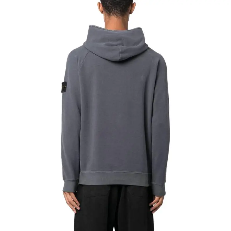 STONE ISLAND Compass Logo patch Cotton Hoodie-7