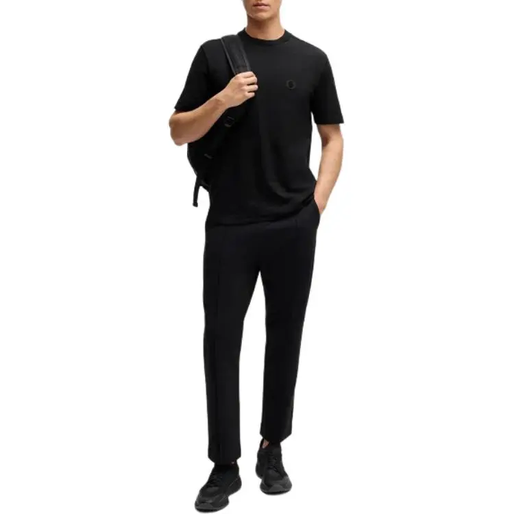 HUGO BOSS Double B monogram Cotton T shirt-1