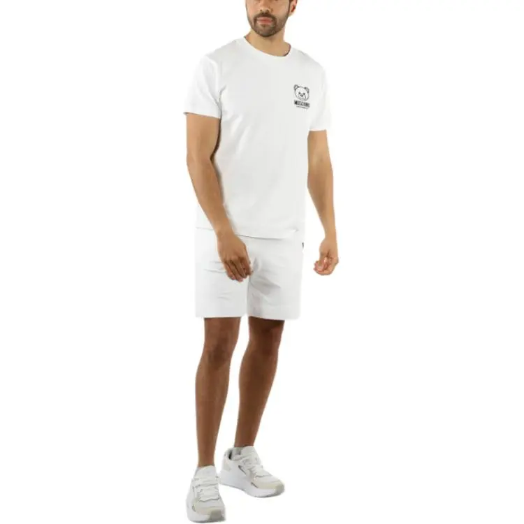 MOSCHINO Logo Teddy Bear Detailed Crewneck T Shirt-2