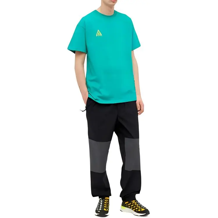 Nike T Shirts Men Green-1