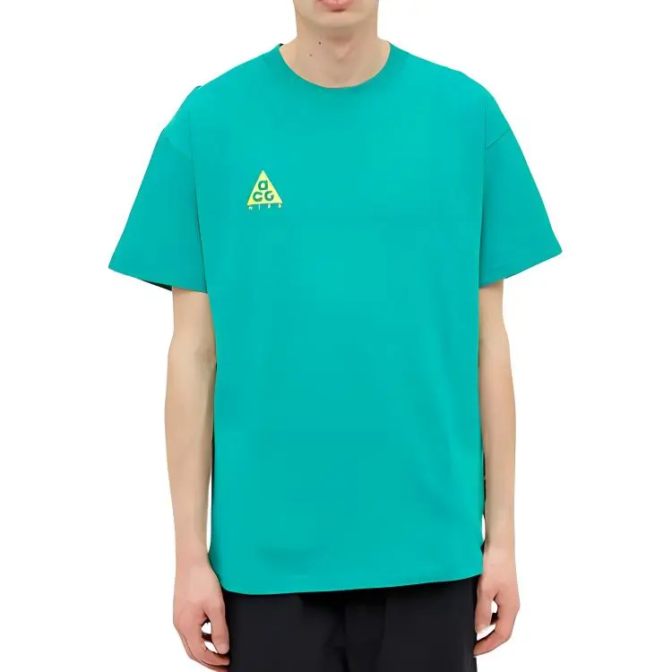 Nike T Shirts Men Green-2