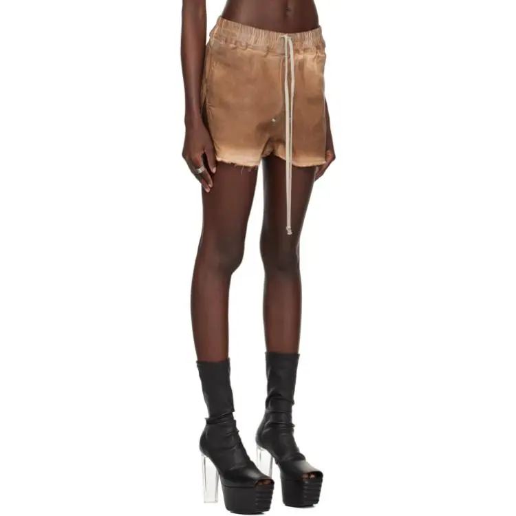 RICK OWENS Gabe Boxers Denim Shorts-3