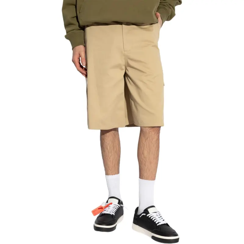 OFF WHITE Logo Embroidered Cargo Shorts-2
