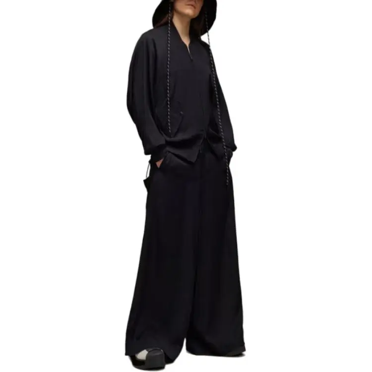 Y 3 Free Shipping With AdiClub Y 3 Rayon Twill Wide Pants-1