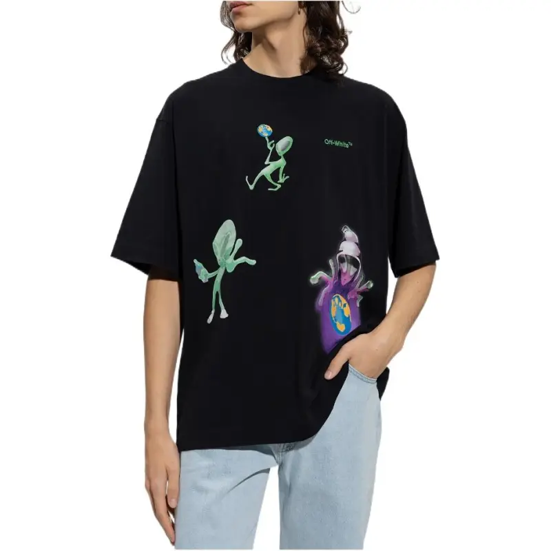 OFF WHITE T Shirts Men Black-2