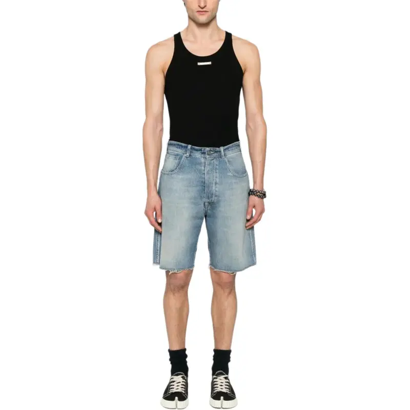 Maison Margiela Denim Cut Off Shorts-1