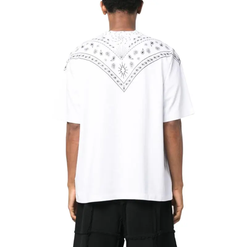Marcelo Burlon County Of Milan Bandana Printed Crewneck T Shirt-4