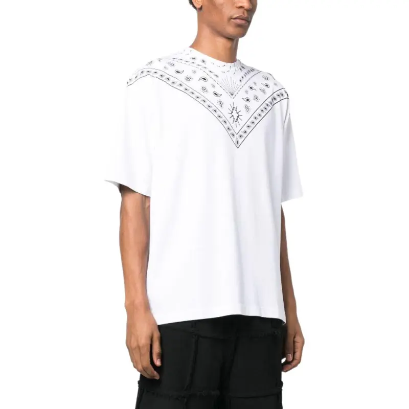 Marcelo Burlon County Of Milan Bandana Printed Crewneck T Shirt-3