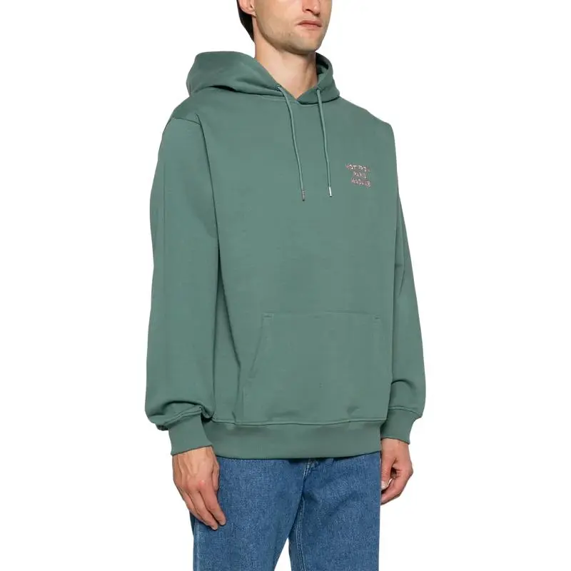DROLE DE MONSIEUR Slogan Printed Drawstring Hoodie-2
